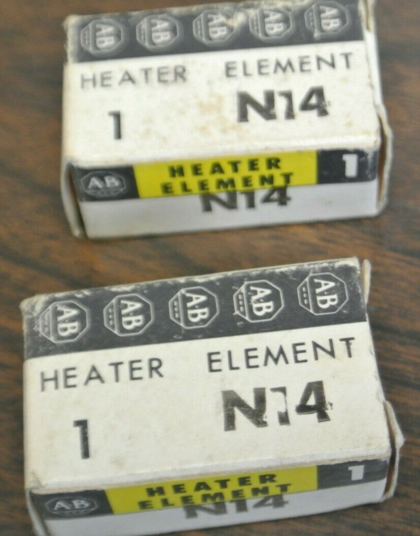 LOT of 2 / ALLEN-BRADLEY N14 THERMAL OVERLOAD HEATER ELEMENTS / NEW SURPLUS