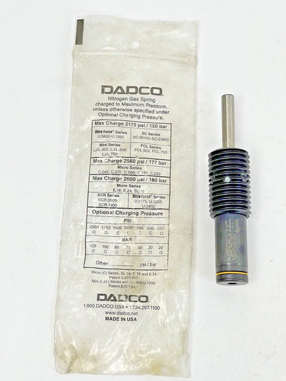 DADCO - C.090.038 - NITROGEN GAS SPRING - 2175 PSI - 150 BAR - ULTRA FORCE