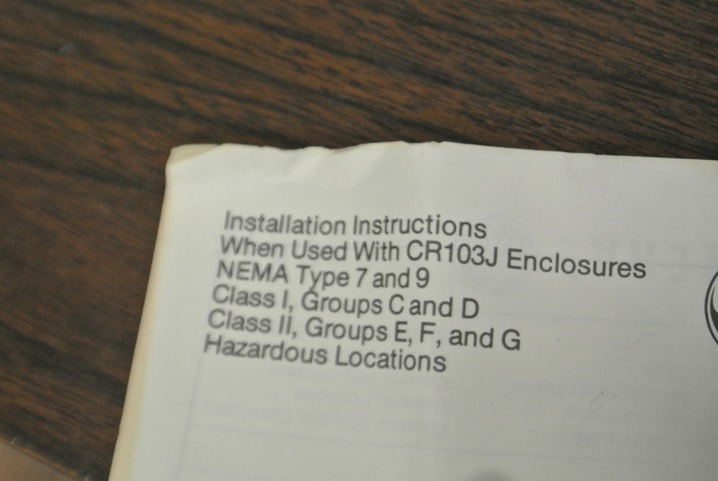 G.E. CR103JA2003 / PUSHBUTTON OPERATOR / RED / for HAZARDOUS LOC. / NEW SURPLUS