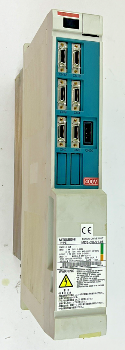 MITSUBISHI MDS-CH-V1-05 SERVO DRIVE UNIT 0.5KW 648V H/W VER.E 240HZ
