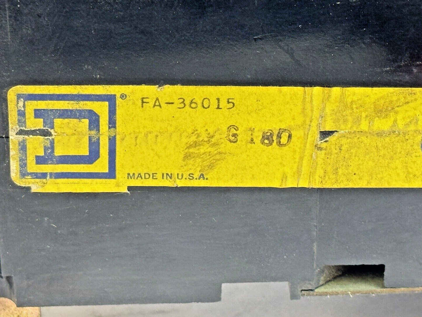 SQUARE D  FA-36015  I-LINE MOLDED CIRCUIT BREAKER  15 AMP 3P 600 VAC