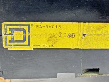 SQUARE D  FA-36015  I-LINE MOLDED CIRCUIT BREAKER  15 AMP 3P 600 VAC