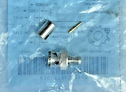 LOT OF 4 - ALLEN BRADLEY - 1786-BNC B - CONTROLNET BNC PLUG RG-6QS