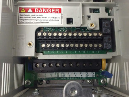 ALLEN BRADLEY POWER FLEX 70 20A-D2P1A0AYNNENN SER. A,3PH,480V, 1HP, W/ 20-HIM-A3