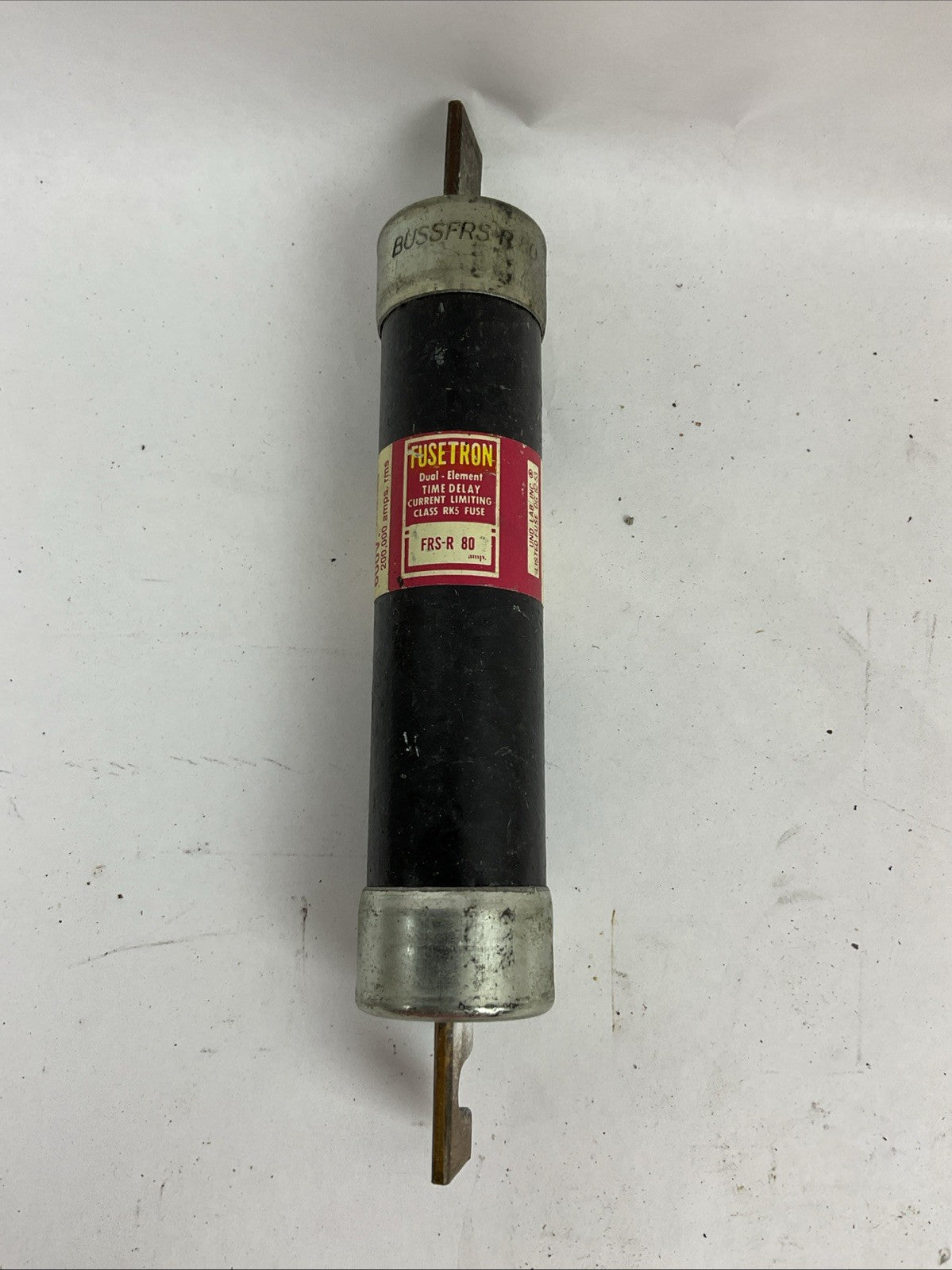 FUSETRON FRS-R-80 600VAC 80AMP DUAL ELEMENT TIME DELAY CLASS K5 FUSE (LOT OF 3)