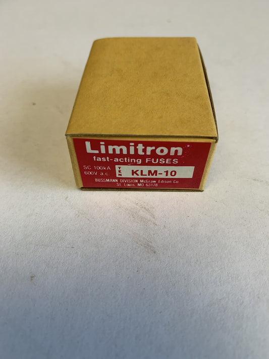 Bussmann Limitron KLM10 10A Fuse "Lot of 10"
