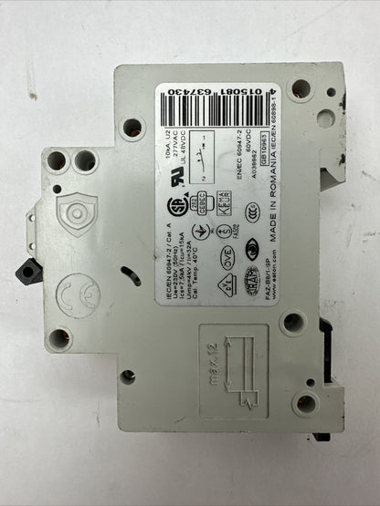 EATON FAZ-B8/1-SP CIRCUIT BREAKER 8A 230/400VAC 240/415VAC 1POLE