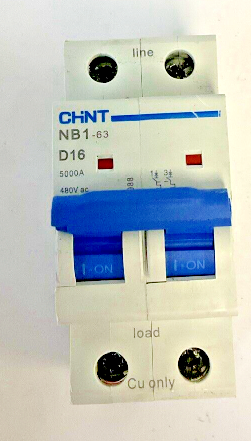CHINT NB1-63 D16 CIRCUIT BREAKER 480VAC ***LOTOF3***