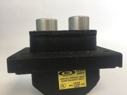 REES 01301-000 PUSHBUTTON SWITCH 600VAC 250VDC SAME POLARITY ONLY