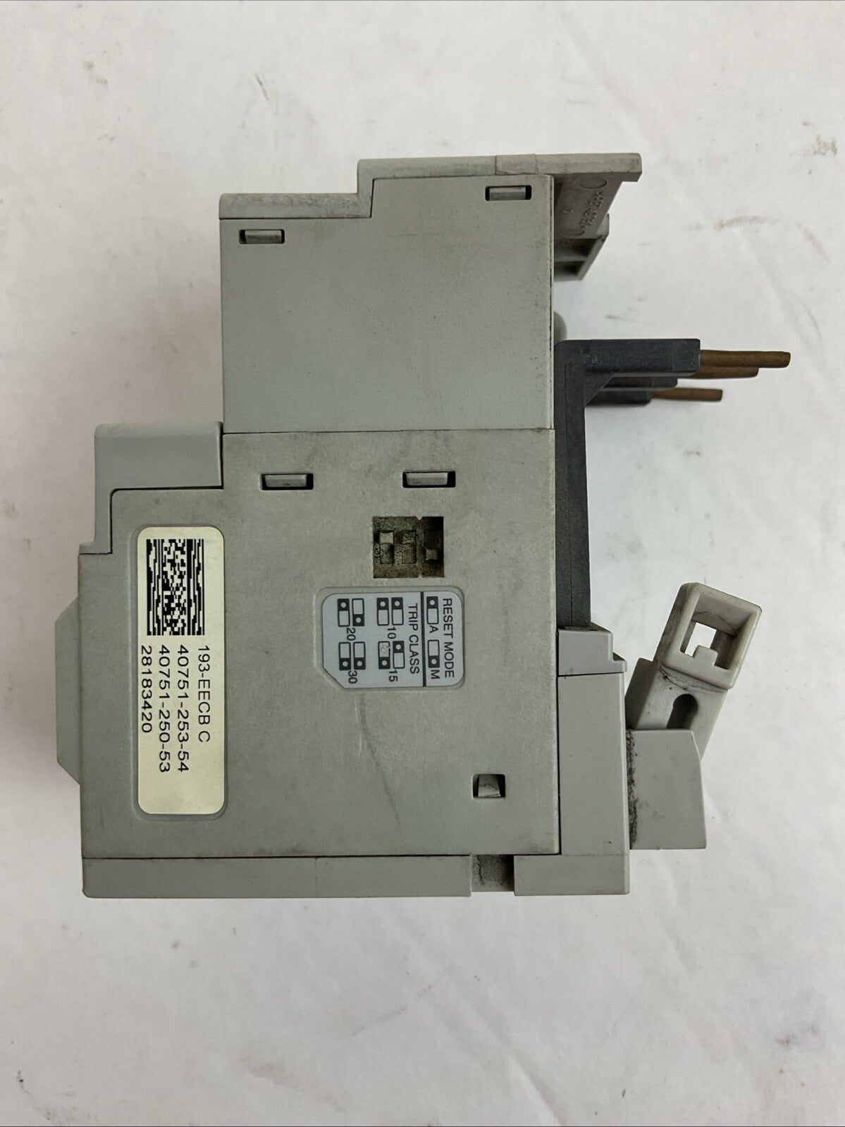 ALLEN BRADLEY 193-EECB SER C OVERLOAD RELAY 1.0-5.0A TRIP CLASS 10-30