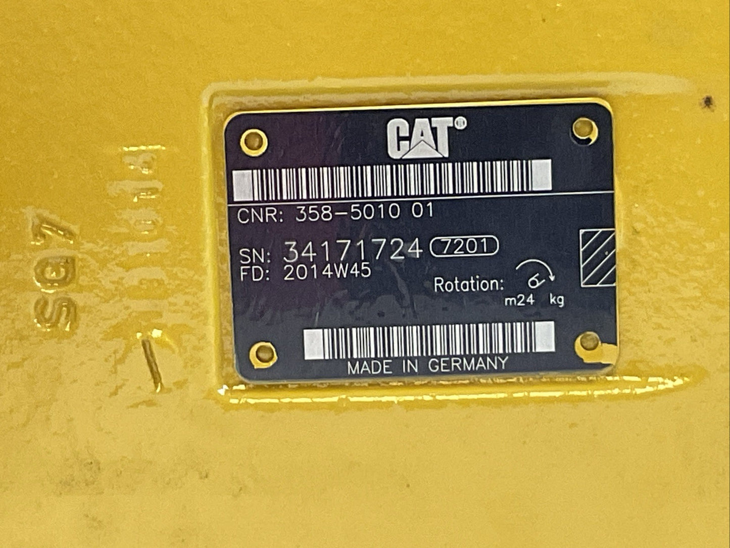 CAT 358-5010 01 PUMP GP-PS G FD: 2014W45 REXROTH R 002 C11 181 PY-09