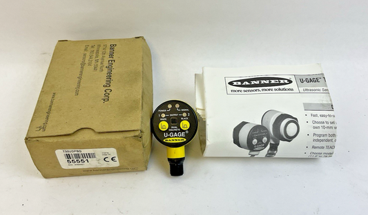 BANNER ENGINEERING CORP  T30UDPBQ 55551 U-GAGE ULTRASONIC PROXIMITY SENSOR