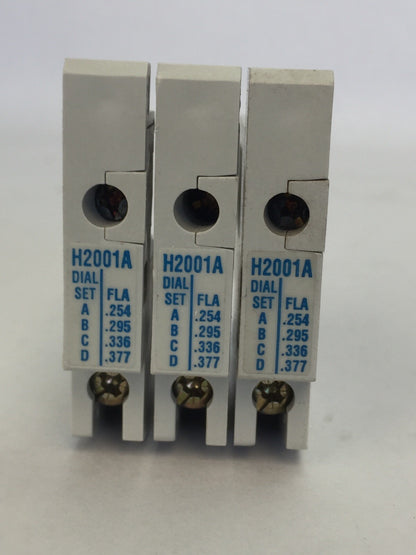 CUTLER HAMMER H2001A-3 FREEDOM SERIES HEATER PACK (SET OF THREE) .254-.377