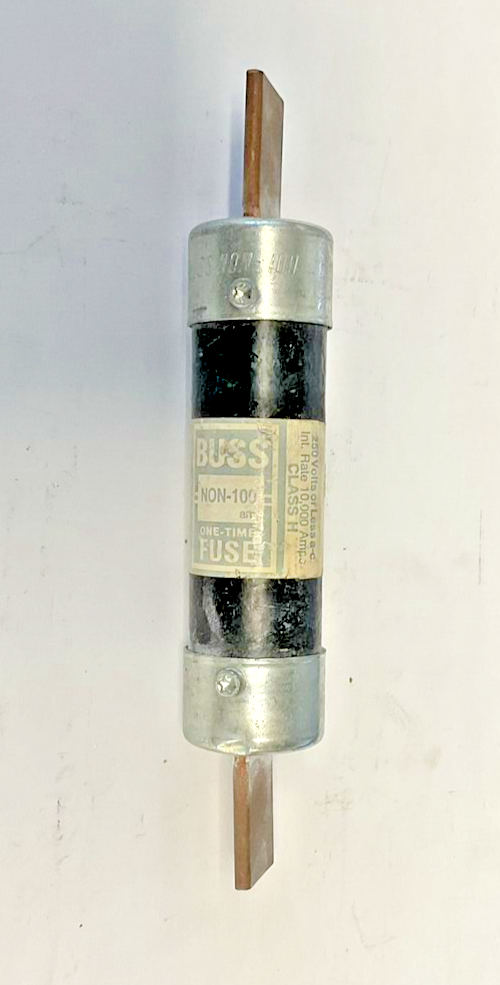 BUSS NON-100 FUSE 100A 250VAC CLASS H