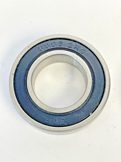 DUF *LOT OF 2*- 6005-2RS -DEEP GROOVE DOUBLE RUBBER SEAL BALL BEARING-25x47x12mm