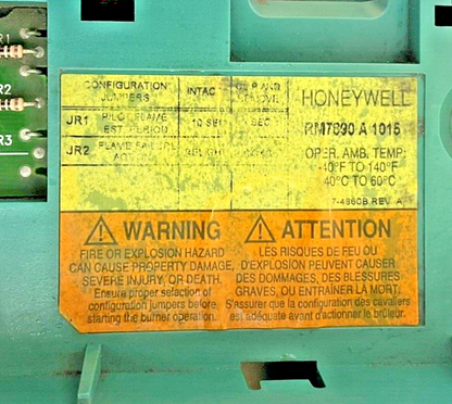 HONEYWELL RM7800 L 1015 BURNER CONTROL MODULE