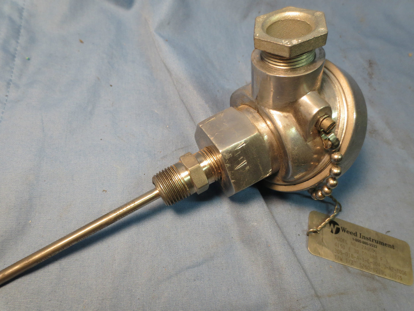 WEED 2A00D1 THERMOWELL TEMP SENSOR PROBE ASSY w/ 4150 SENSOR MATE TRANSMITTER