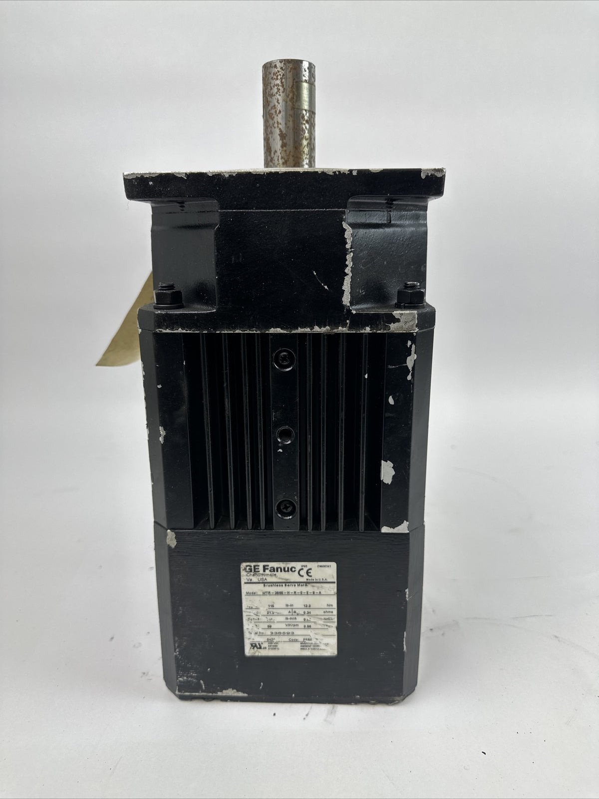 GE FANUC MTR-3S65-H-R-0-E-S-A BRUSHLESS SERVO MOTOR 600VDC