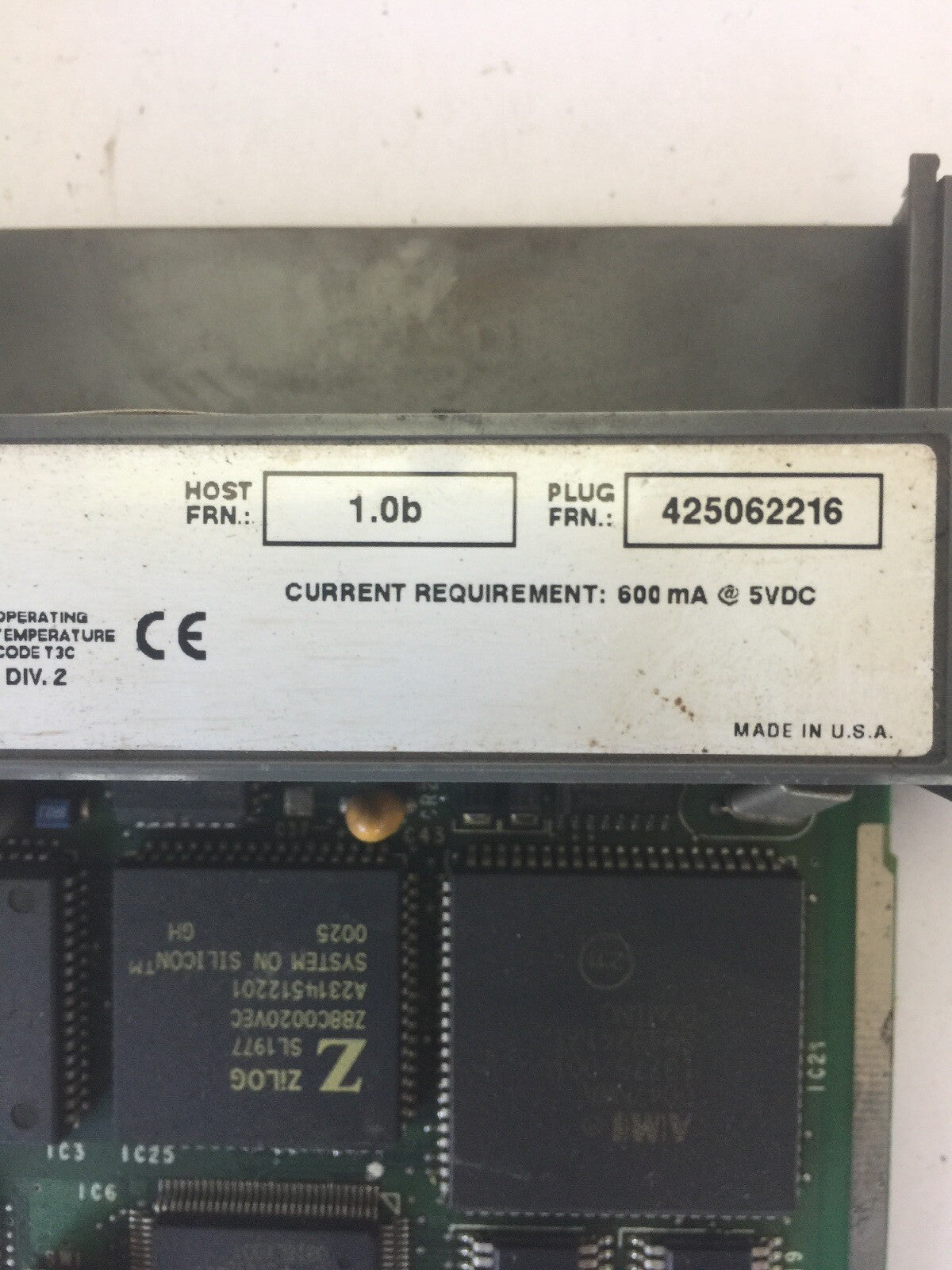 ALLEN BRADLEY 1747-SN REMOTE I/O SCANNER  SER B  FRN 1.0B