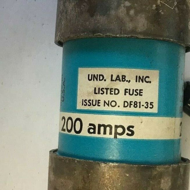 GENERAL ELECTRIC GF8B200 FUSE CLASS J 200AMPS 600VAC