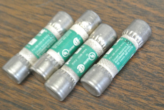 LOT of 4 / BUSS FNQ 1-1/4 TIME-DELAY FUSE / 1-1/4A / 500V