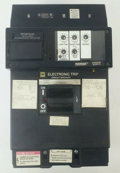 SQ.D ELECTRONIC CIRCUIT BREAKER LX36100 SER.IB 250A 3P 600V,100A TRIP ARP040