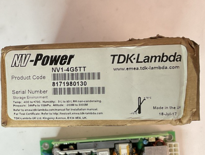 TDK-LAMBDA NV1-4G5TT POWER SUPPLY