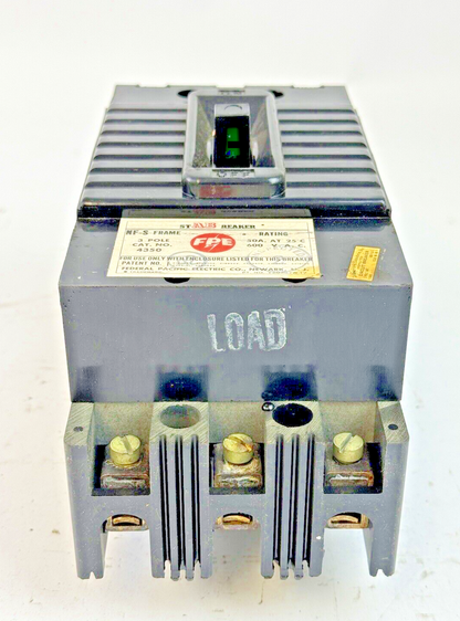 FPE FEDERAL PACIFIC - 4350- STAB CIRCUIT BREAKER - 3 POLE, 600 VAC, 50 A -NEW