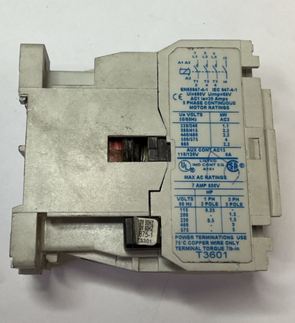 CUTLER HAMMER CE15ANS3 SER.B1 CONTACTOR 7A 600V