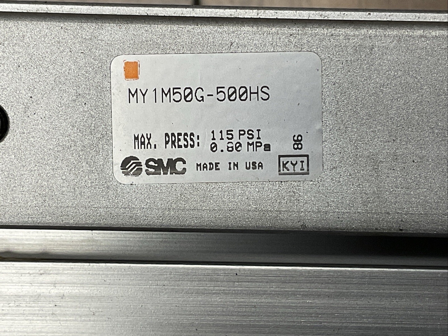 SMC MY1M50G-500HS LINEAR SLIDE BEARING GUIDE 115PSI  0.80MPa