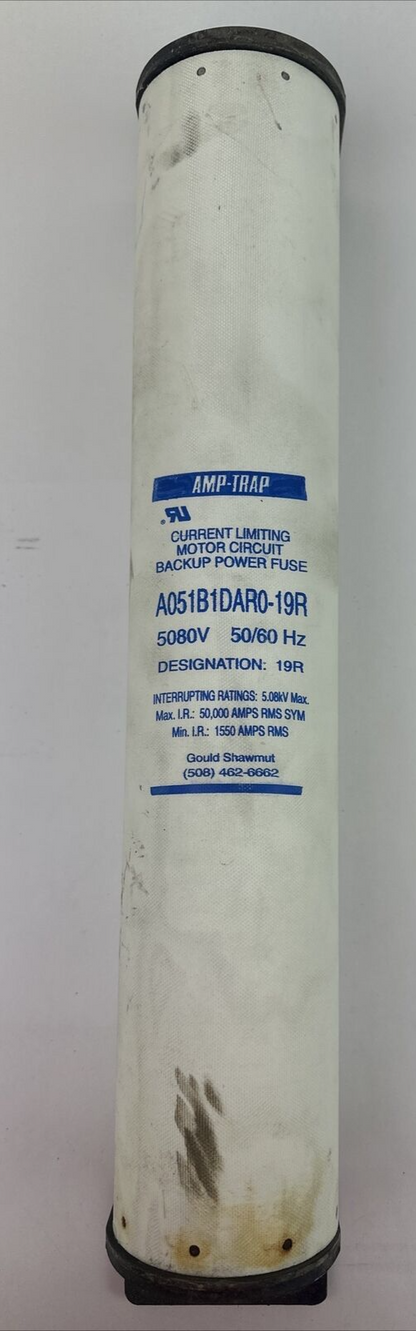 GOULD SHAWMUT A051B1DAR0-19R 5080V 50/60HZ AMP-TRAP CURRENT LIMITING MOTOR