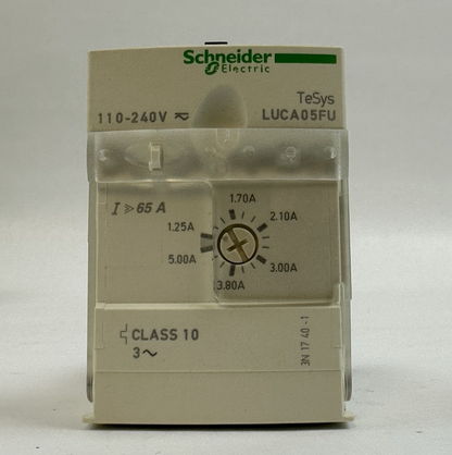 SCHNEIDER ELECTRIC LUCA05FU TESYS U STANDARD CONTROL UNIT 1.25-5A 110-240VAC/DC