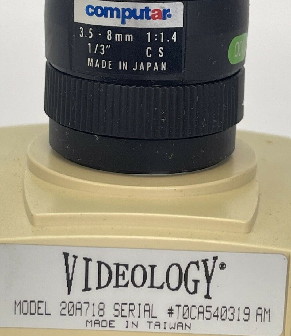 VIDEOLOGY 20A718 SECURITY CAMERA 24VAC 3.5-8mm 1:1.4 1/3"