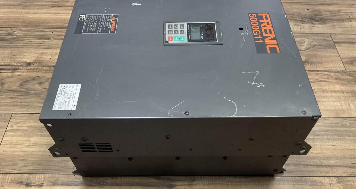 FUJI FRN050G11S-4UX FRENIC 5000G11 DRIVE OUTPUT 3PH 380-460V 50HP 75A INPUT 3PH