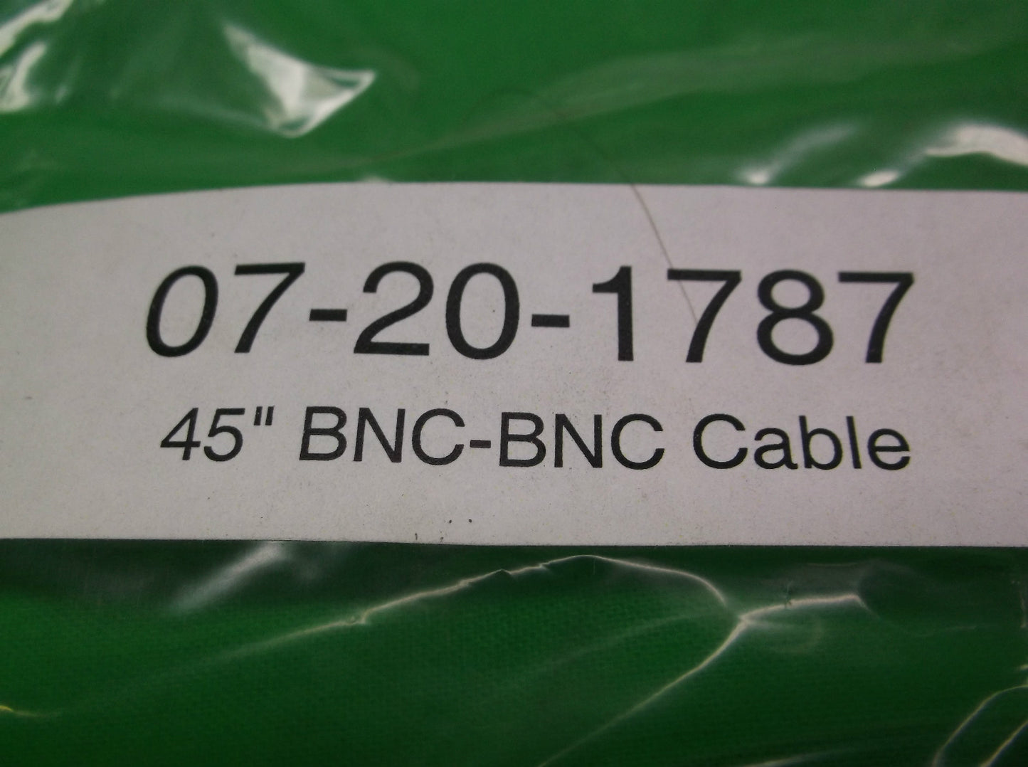 HOLLAND ELECTRONICS 07-20-1787 BNC-BNC MINI COAX CABLE BLUE - 45" - NEW IN BAG