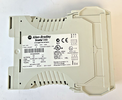 ALLEN BRADLEY 1783-US08T ETHERNET SWITCH SER.A DIR/VER. 10000013323/06