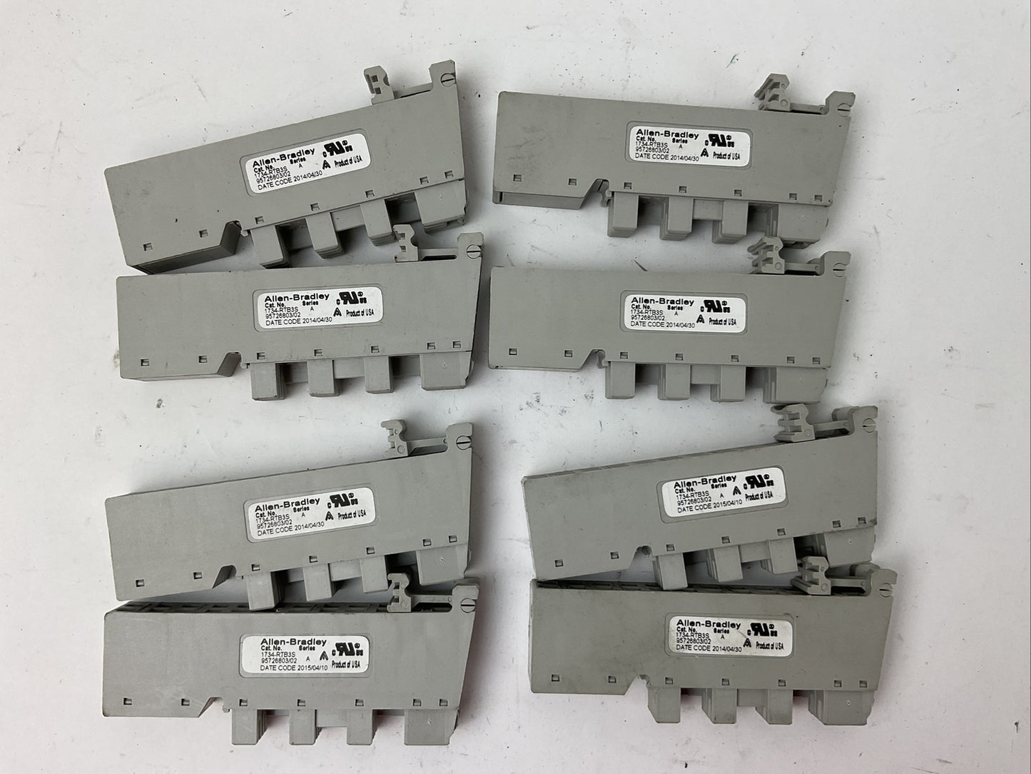 ALLEN BRADLEY 1734-RTB3S SER A TERMINAL BLOCK (LOT OF 8)