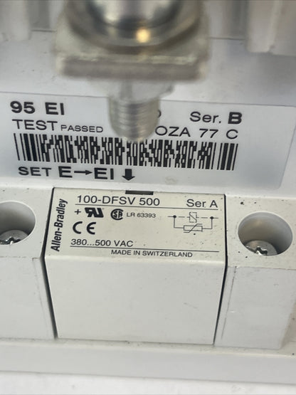 ALLEN BRADLEY 100S-D95EN22C CONTACTOR 600VAC 160A 75HP SER B 100-DFSV 500