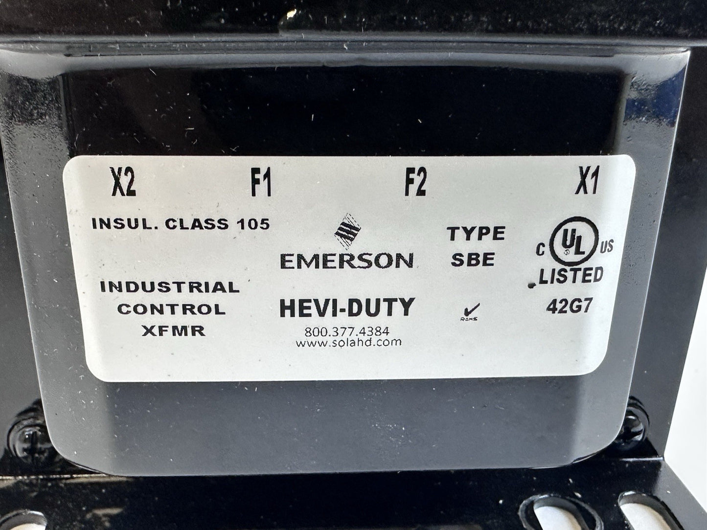 Emerson Sola Hevi-Duty E300W Control Transformer 1 PHASE 0.3 KVA 50/60 AT 220 V