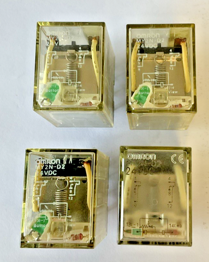 OMRON MY2N-D2 RELAY 24VDC 250VAC ***LOTOF4***