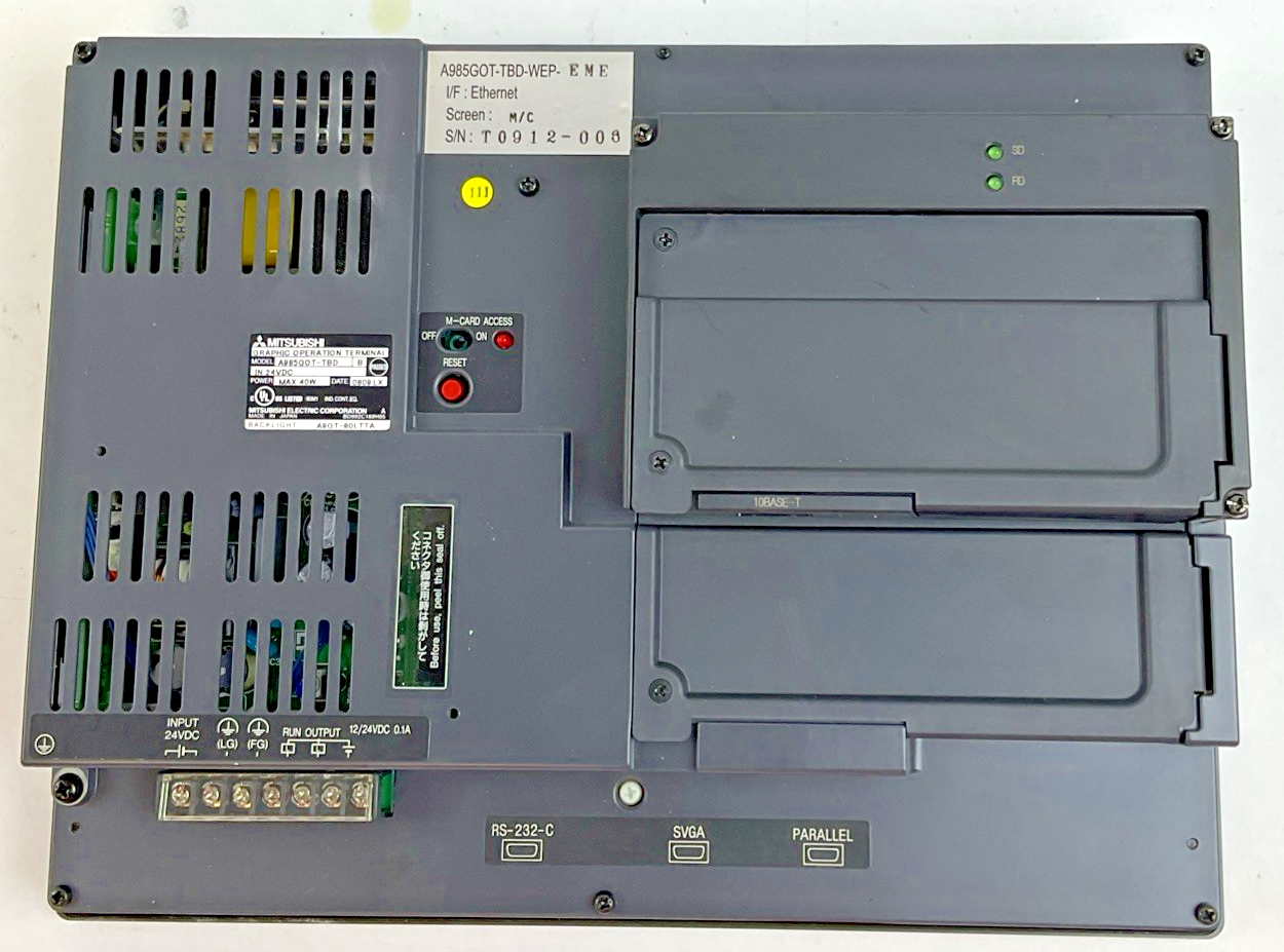 MITSUBISHI A985GOT-TBD TOUCH PANEL SER.B 24VDC 40W