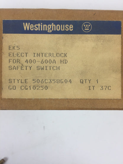 WESTINGHOUSE EK5 ELECT INTERLOCK FOR 400-600A KD SAFETY SWITCH