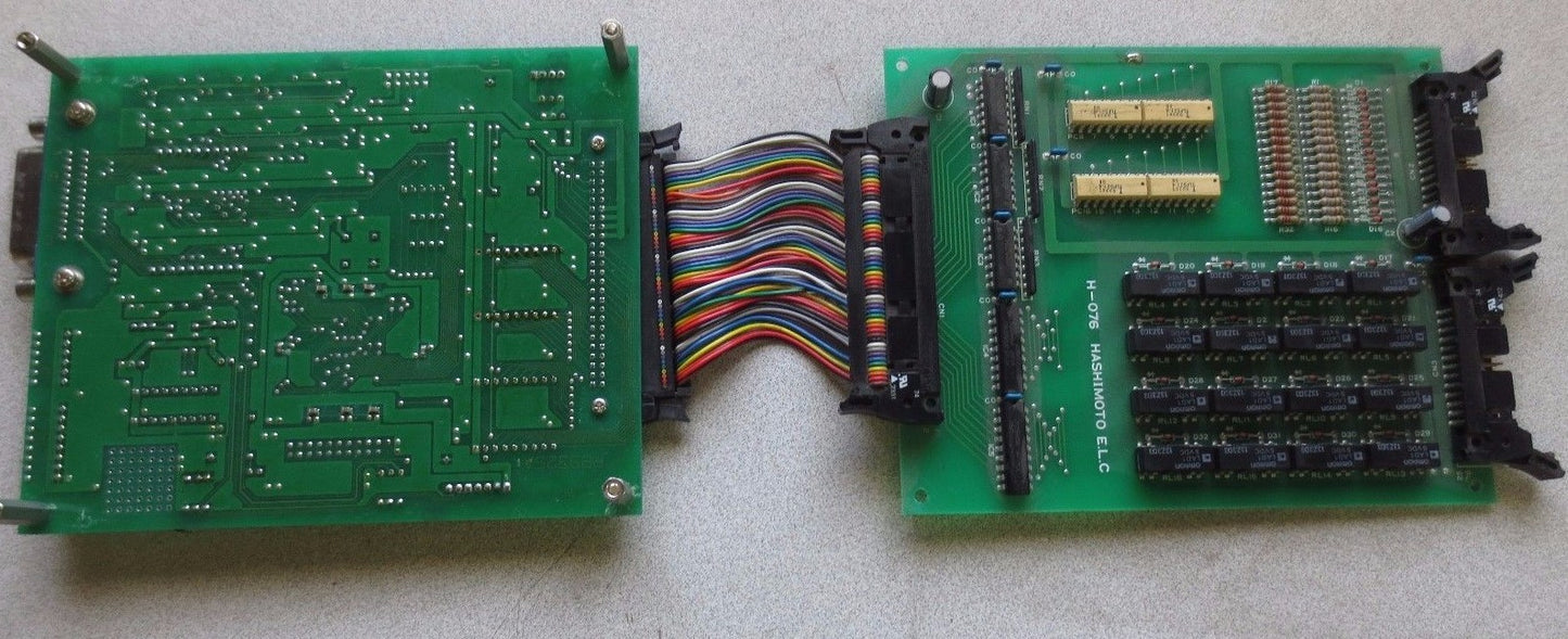 ZENISU-KEISOKU GP-IB ADAPTER ZS-6122B + HASHIMOTO H-076 w/ RIBBON CABLE, ASS'Y