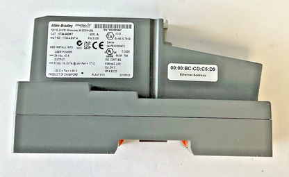 ALLEN BRADLEY 1734-AENT ETHERNET ADAPTER SER.A FW.3.009 24VDC W /1734-RTB