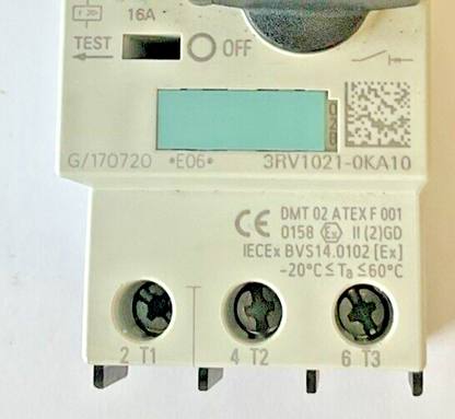 SIEMENS 3RV1021-0KA10,3RV1021-1KA10 MOTOR CONTROL 600V****LOTOF2***