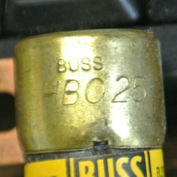 BOX of 10 / BUSS HBO25 BOLT-DOWN RECTIFIER FUSE / 25A / 32VDC / NEW SURPLUS