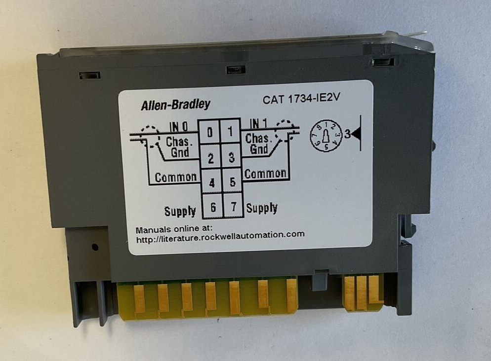 ALLEN BRADLEY 1734-IE2V ANALOG VOLT INPUT MODULE SER.C FW3.004