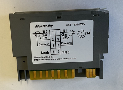 ALLEN BRADLEY 1734-IE2V ANALOG VOLT INPUT MODULE SER.C FW3.004