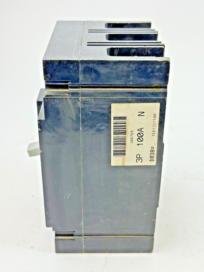 GE - TEB132Y100 - MOLDED CASE SWITCH - 100 A, 240 VAC, 250 VDC, 3 POLE