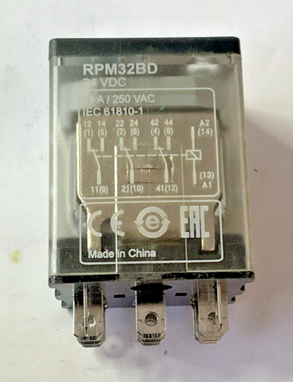 SCHNEIDER ELECTRIC RPM32BD RELAY 24VDC ***LOTOF6***